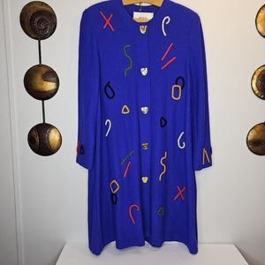 Steve Fabrikant Neiman Marcus Santana Knit Sweater Dress Size 14